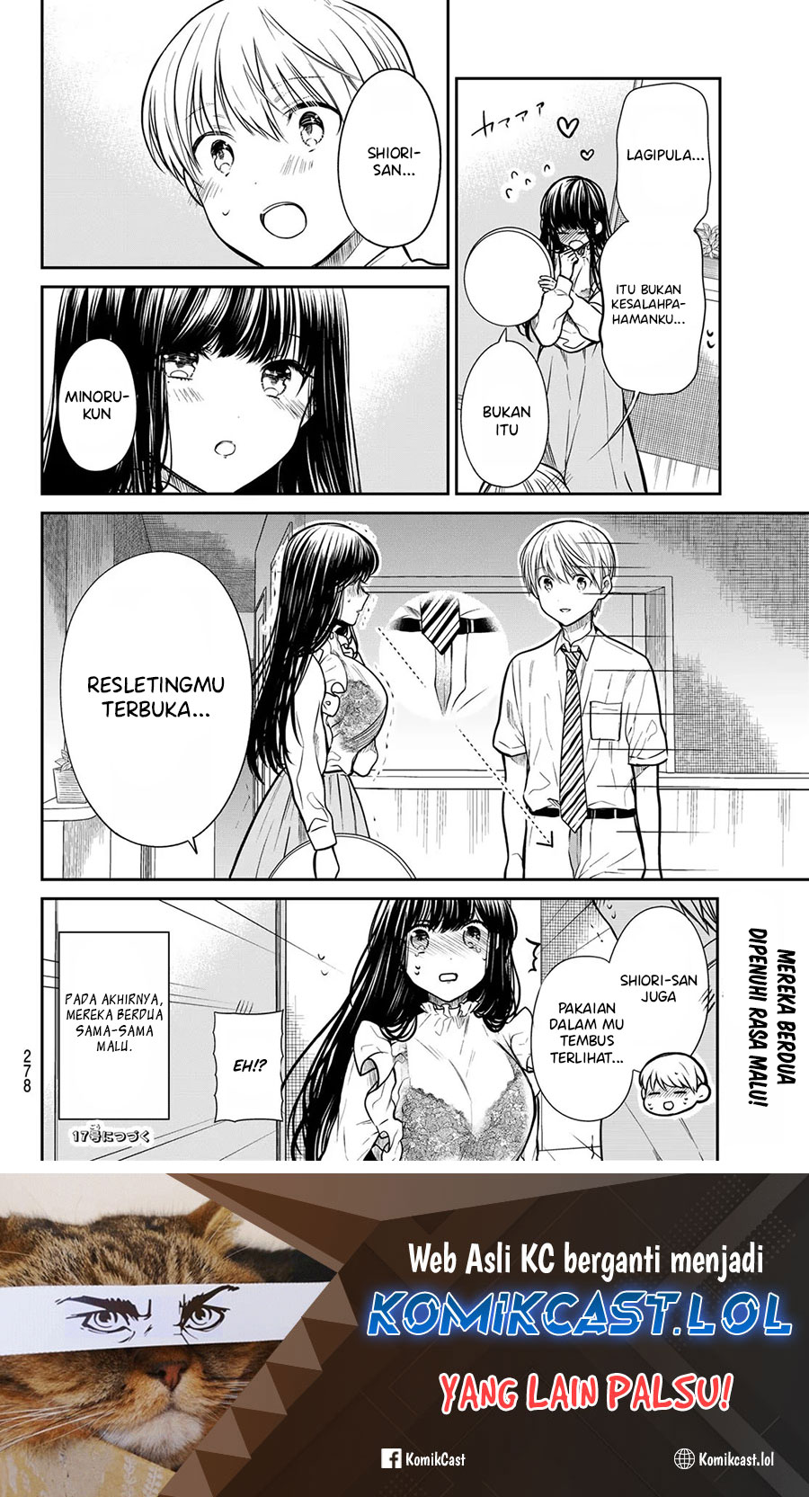 Danshi Koukousei wo Yashinaitai Onee-san no Hanashi Chapter 271 Bahasa Indonesia